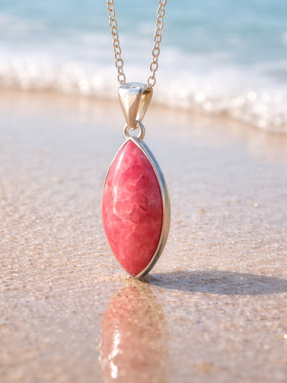 NEW! Rhodochrosite Necklace - Picture 10 of 13